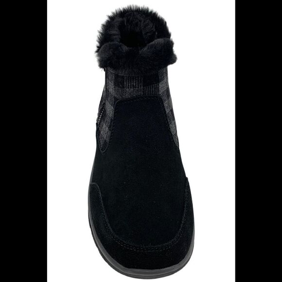 Skechers Women's Plaid Days Easy Going Ankle Boots Black - Medium - Picture 2 of 3